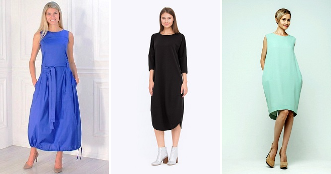 Как правильно носить платье-баллон