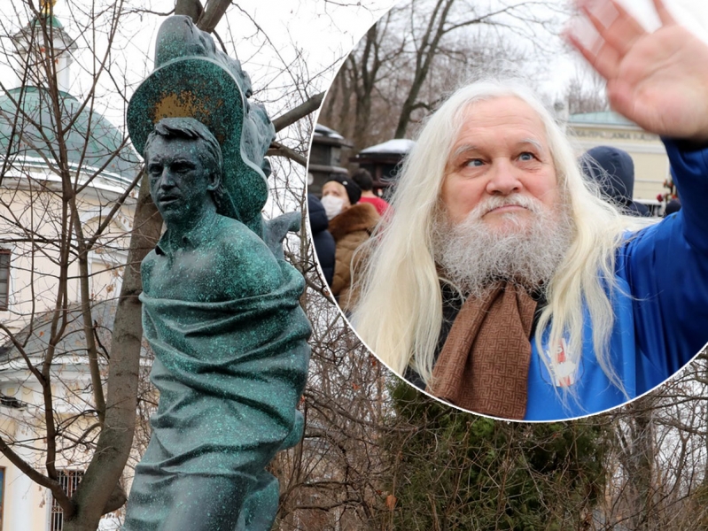 На могиле Владимира Высоцкого в его день рождения устроили бесовщину