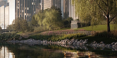 На западе столицы благоустроят участок набережной Москвы-реки