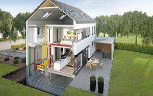 Тепловоздушное каминное отопление: выживание или экономичный и стильный способ обогрева семейного дома